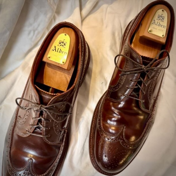 Alden Shell Cordovan Long Wings RAVELLO size 12.5 - Picture 7 of 16